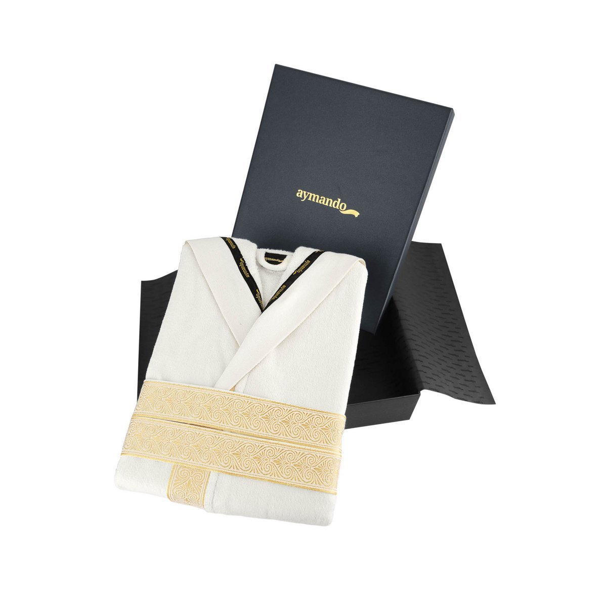 Luxus Bademantel mit Kapuze aus 100 % Baumwolle - Clamora