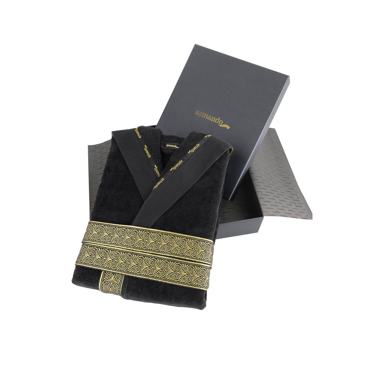 Luxus Bademantel mit Kapuze aus 100 % Baumwolle - Clamora