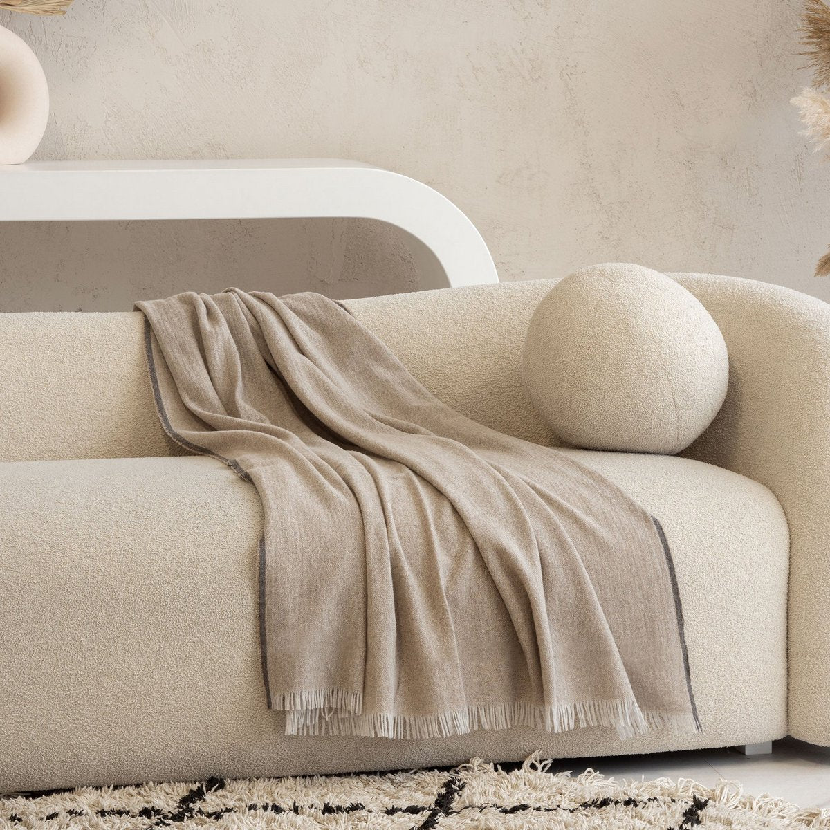 Porto – Luxus-Decke aus Kaschmir & Merinowolle (130×180 cm)